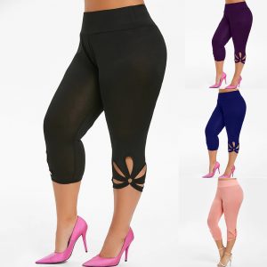 Plus Size Capri Leggings For Women