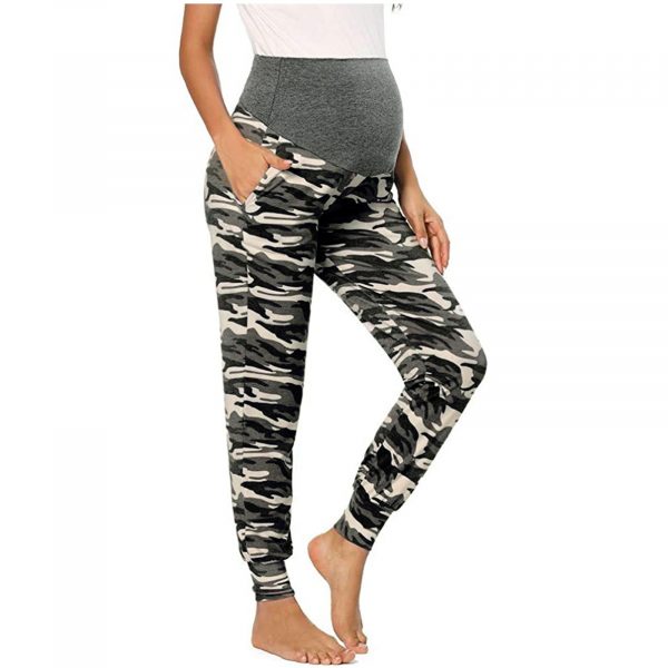Maternity Leggings White Camouflage