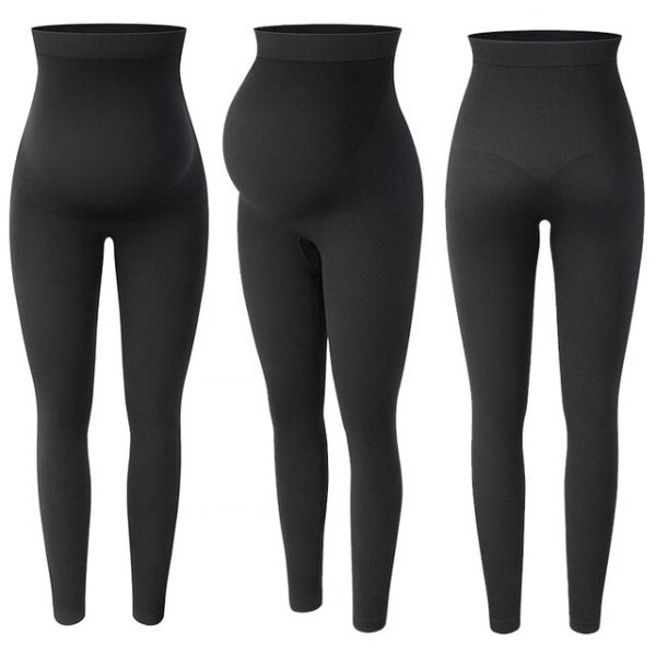 Black Maternity Leggings for Support